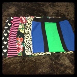 💥5 Stretchy Mini-Skirts medium